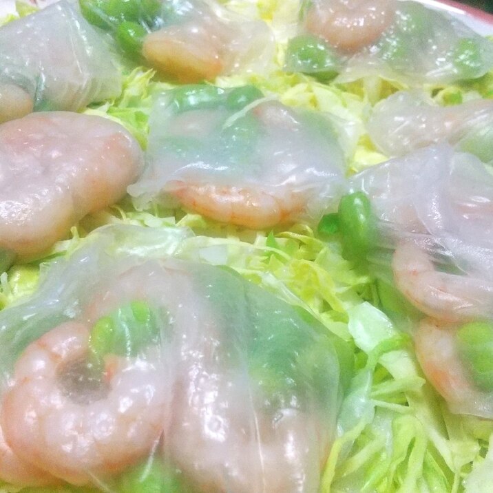 クセになる!もちもち食感の生春巻蒸し